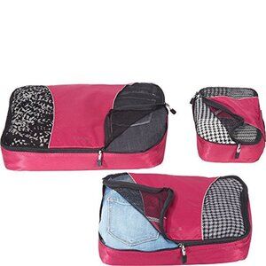 ✨NEW✨  eBags Classic 3 Piece Packing Cube Set -  Raspberry / Red